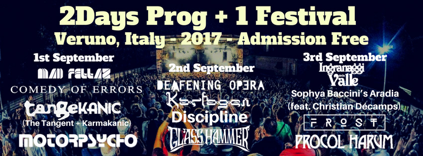 2Days prog + 1 Festival